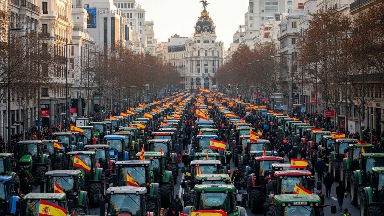 tractorada campo español