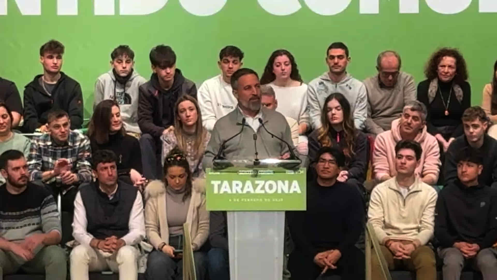 Abascal afea en Tarazona que Sánchez ‘se pone a recomendarnos libros y música con 47 muertos’