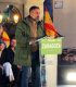 Santiago Abascal en el cierre de campaña de VOX en Aragón