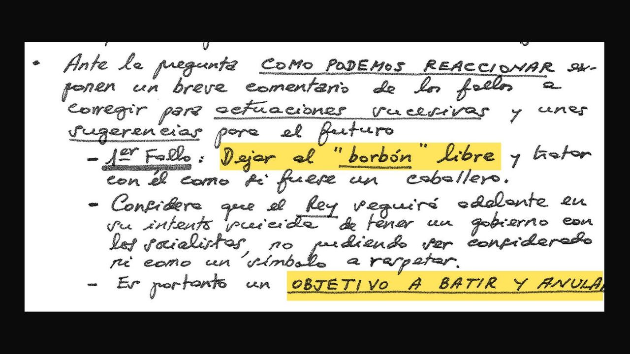Documento desclasificado/El Confidencial