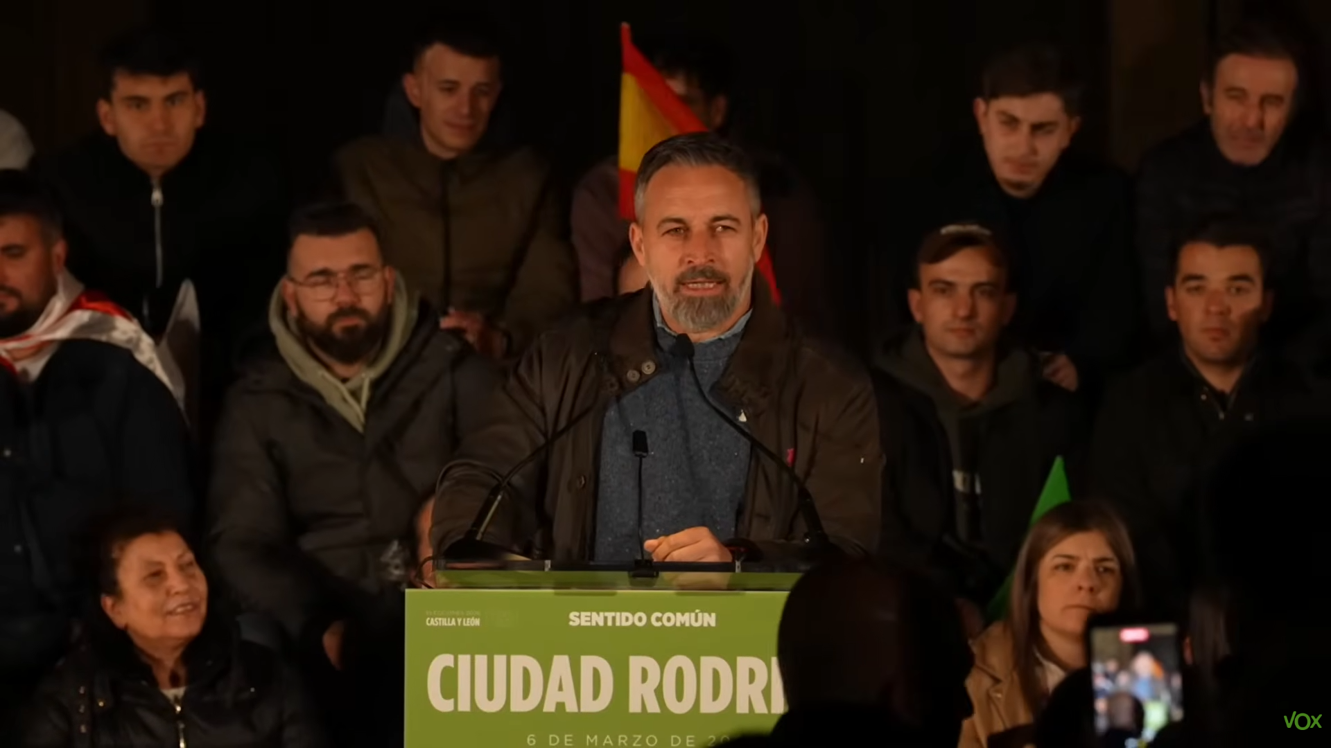Abascal denuncia en Ciudad Rodrigo que la «corrupción mata» y acusa al Gobierno de actuar como una «mafia expoliadora»