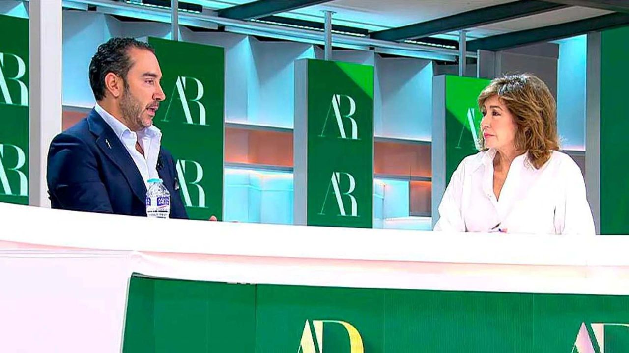 Víctor de Aldama con Ana Rosa/Telecinco