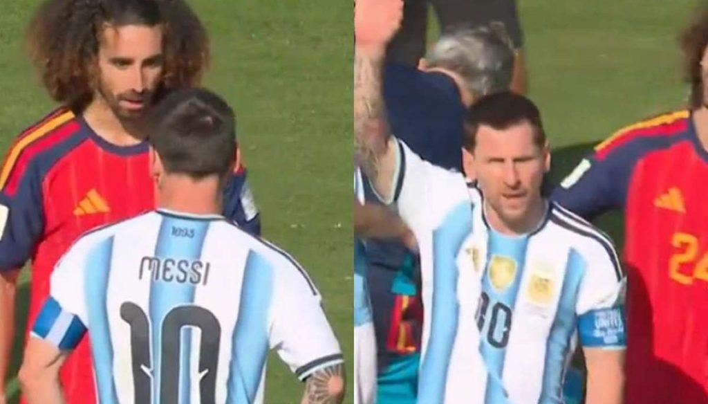 Messi empaña su despedida mundialista con un intento de condicionar al árbitro contra Cucurella