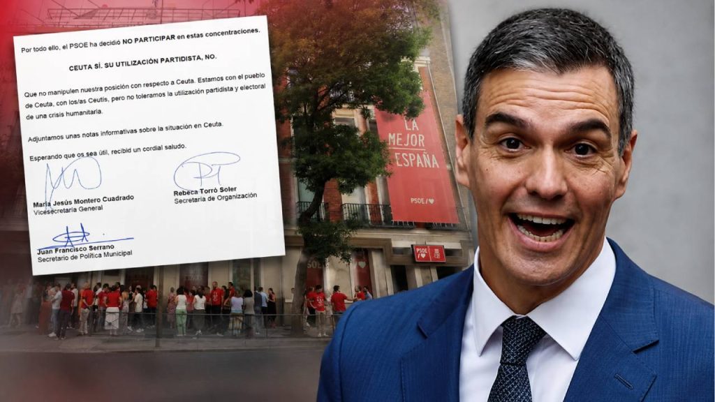 El PSOE prohíbe a sus cargos acudir a las concentraciones en apoyo a Ceuta del 2 de septiembre