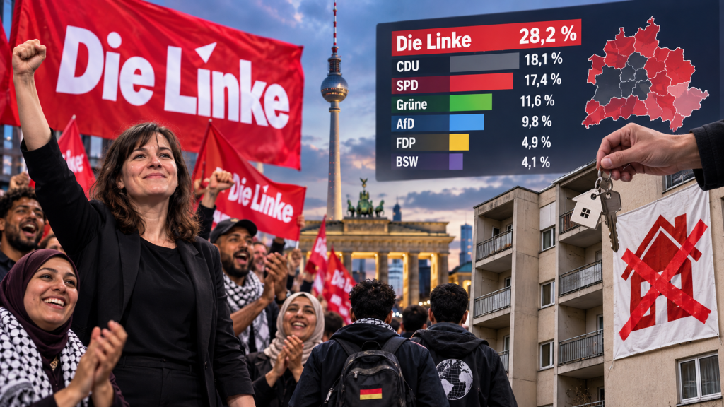 Die Linke mantiene su plan para expropiar 220.000 viviendas en Berlín tras ganar las elecciones