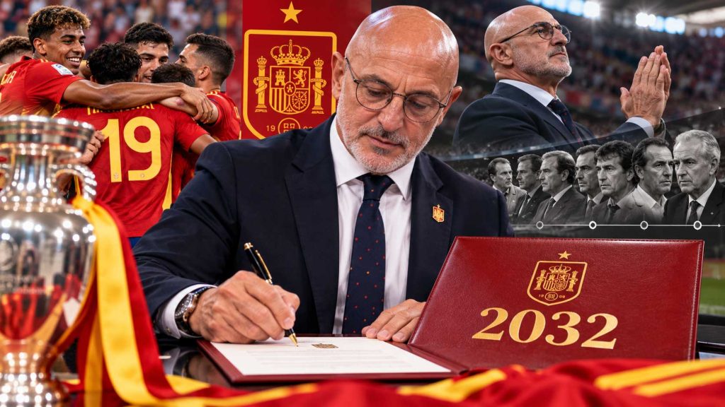 De la Fuente renueva hasta 2032 y roza el récord histórico de permanencia en la selección