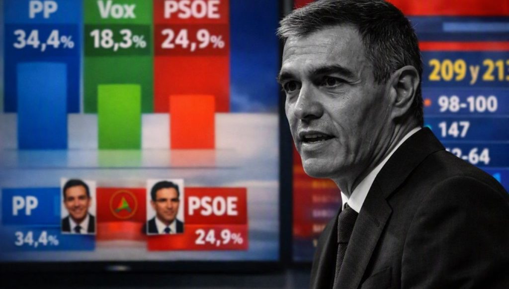 INSÓLITO: todavía el 25% de los votantes apoyarían al PSOE de Pedro Sánchez