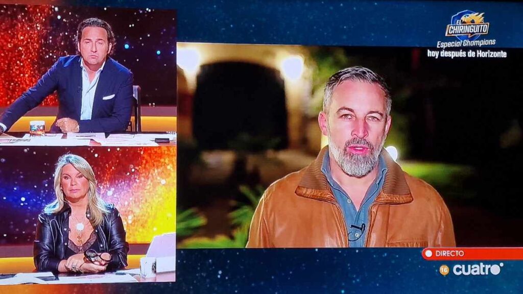 Abascal denuncia en ‘Horizonte’ una campaña de violencia contra VOX y señala a las «milicias de Sánchez»