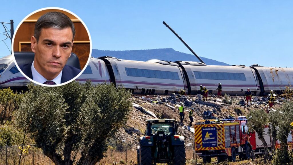 Sánchez y sus ministros dan la espalda a las víctimas de la catástrofe ferroviaria en Urda al no acudir al funeral