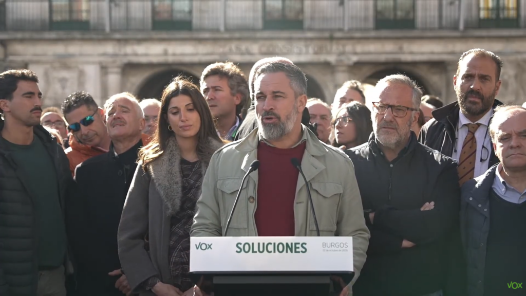 Abascal denuncia en Burgos la violencia de la izquierda contra los actos de VOX