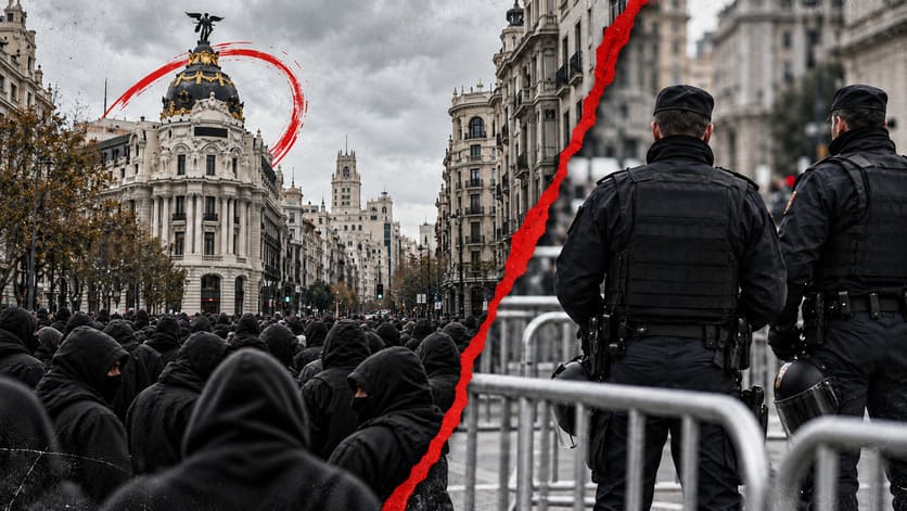 La extrema izquierda prepara el asalto a Madrid durante la huelga general y la Policía teme una oleada de violencia