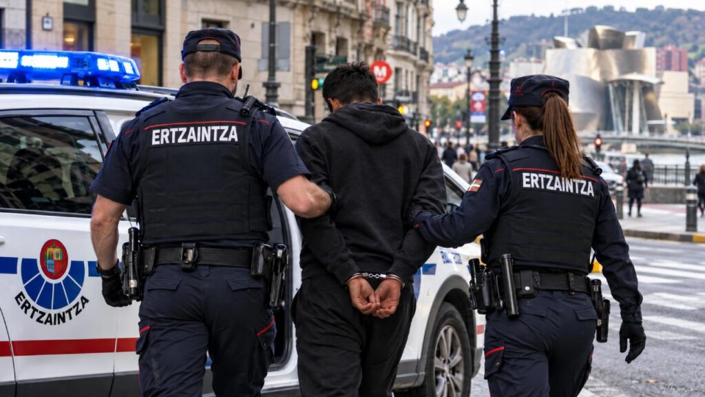 Detenido un magrebí de 26 años por acuchillar en la cabeza a un joven subsahariano tras una pelea en Bilbao