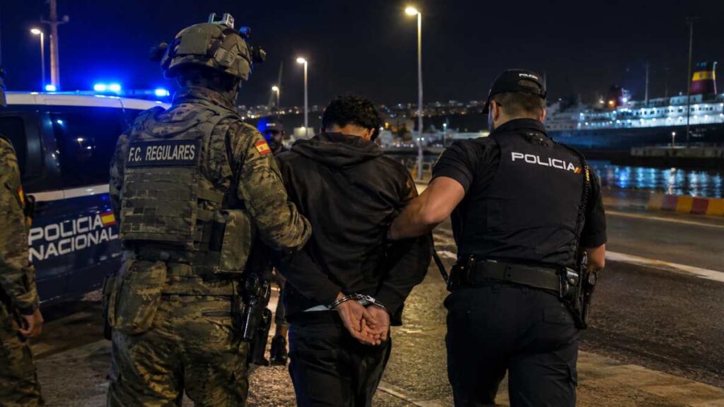 Detenido en Ceuta un invasor ilegal tras amenazar con un arma blanca a un militar durante una patrulla