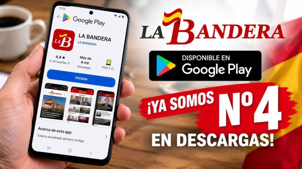 LA BANDERA DIARIO conquista Google Play: cuarta posición entre las aplicaciones de medios de comunicación