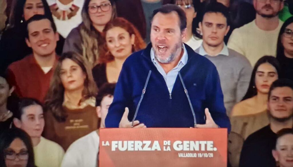 Estrambótico mitin del PSOE: Puente proclama el «partido del amor» y Redondo pide votar a la «bola blanca»