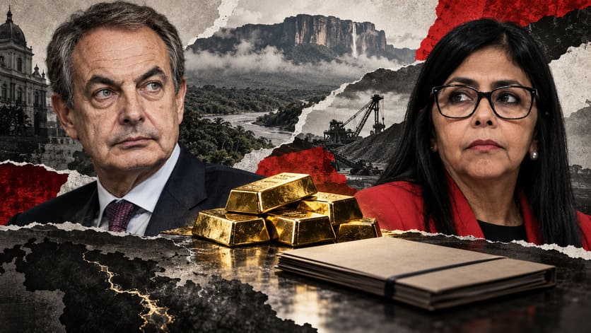 El pagador de Zapatero admite que llegó al contrato del oro venezolano por Zapatero y Delcy